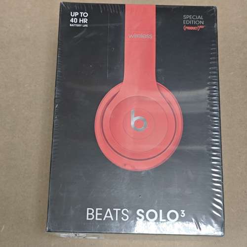 Beats solo3 大耳机 红色