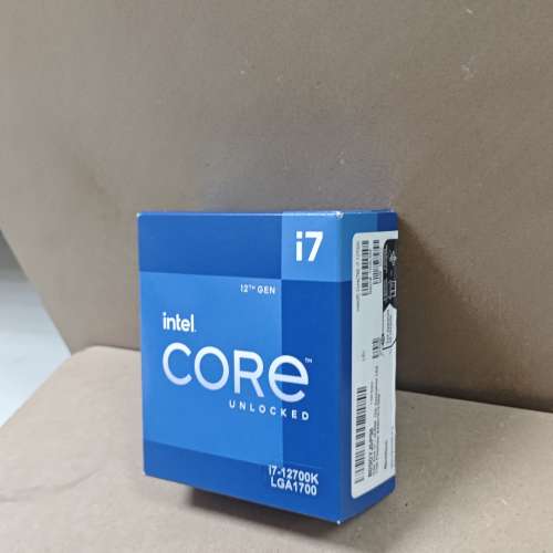 [荃灣站交收] 美版 Intel i7-12700K 全新未拆