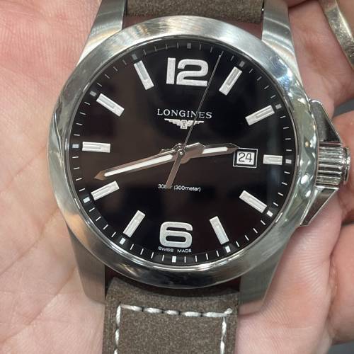 全部香港最平🤣原裝正版 LONGINES 石英機芯 大裝 出血價$1999