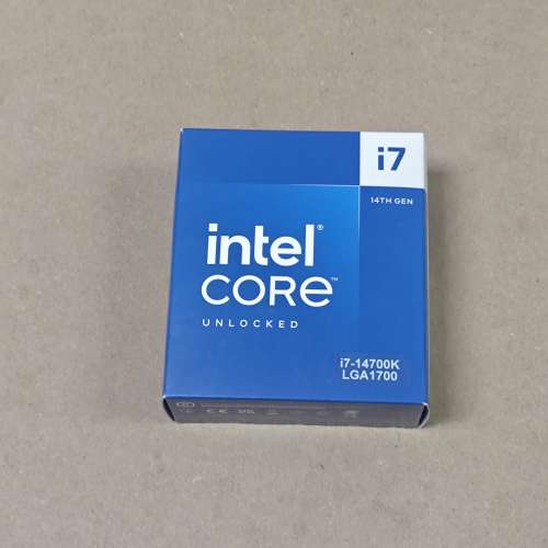 全新美版 Intel Core i7-14700K 處理器 20核心 5.6GHz 荃灣站交收