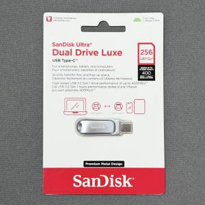 全新 金屬外殼 256GB SanDisk Ultra Dual Drive Luxe Type-C + USB Type-A 兩用 手...
