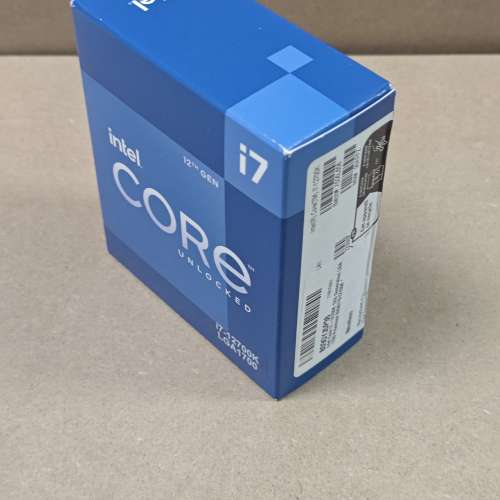 [全新盒裝] 美版 Intel Core i7-12700K 處理器 12核20線程 可超頻 荃灣站交收