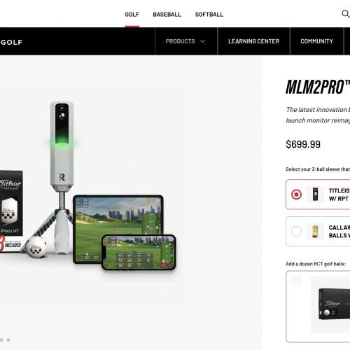 Rapsodo Mlm2pro (With Lifetime Premium Membership)