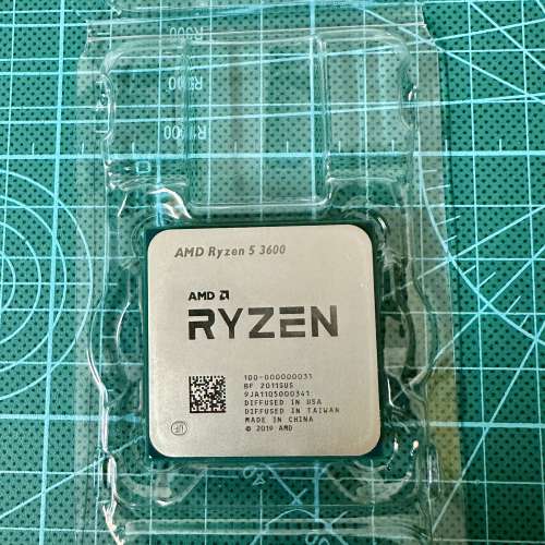 AMD Ryzen 5 3600 CPU AM4 R5 香港原裝行貨 連原裝散熱風扇(全新) 電腦 處理器