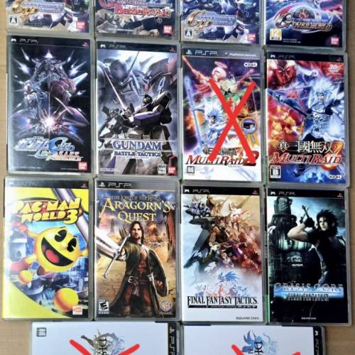 珍藏psp ps3 wii 遊戲，全部新淨有說明書。全部50元一隻。
