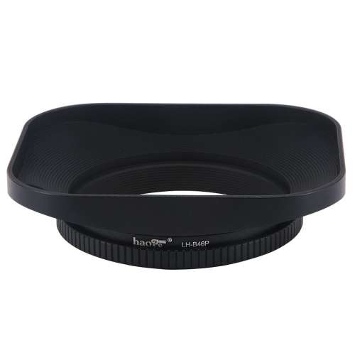 Haoge LH-B46P 46mm Square Metal Screw-in Lens Hood with Hollow Out Designed