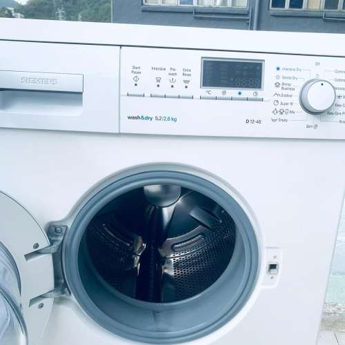 洗衣乾衣機 大眼仔12D46(西門子Siemens)1200轉二合一 可櫃底/嵌入式安裝 洗衣機100%...