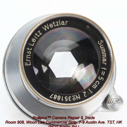 Leica Summar 50/2 from Doug's own collection. WA 6807 9298 for test pix DNG.