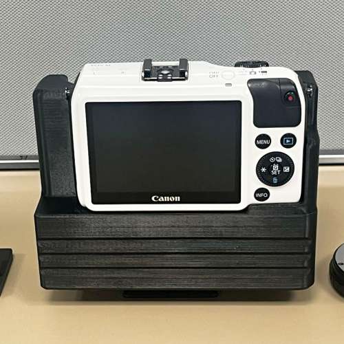 Canon EOS M with battery grip