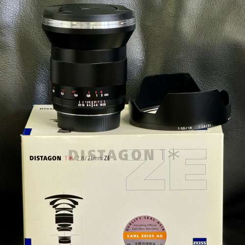 香港行貨 Carl Zeiss 21mm F2.8 Distagon T* 2.8/21 ZE Canon Mount