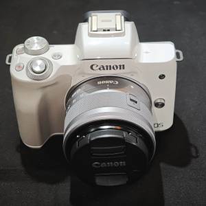 CANON M50 佳能 一代 + 15-45 15mm 45mm 15 45 跟2電一充連肩帶 功能全正常 95%-98...