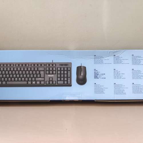 全新 Philips C234 有線 USB 鍵盤滑鼠套裝 Keyboard and Mouse Set