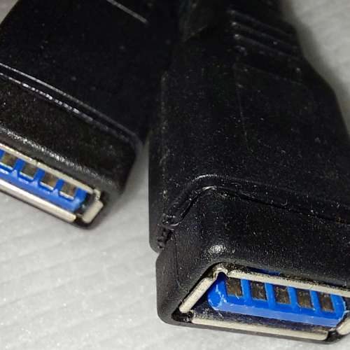 主機板組件：USB3.0 19/20Pin 轉 2口 USB3.0 轉接線, 30cm / 50cm