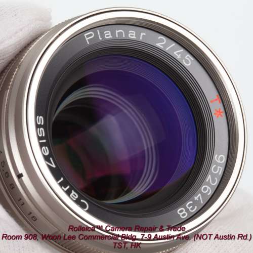 Contax G 45/2 Planar lens, seldom seen late batch. deep coating, minor use