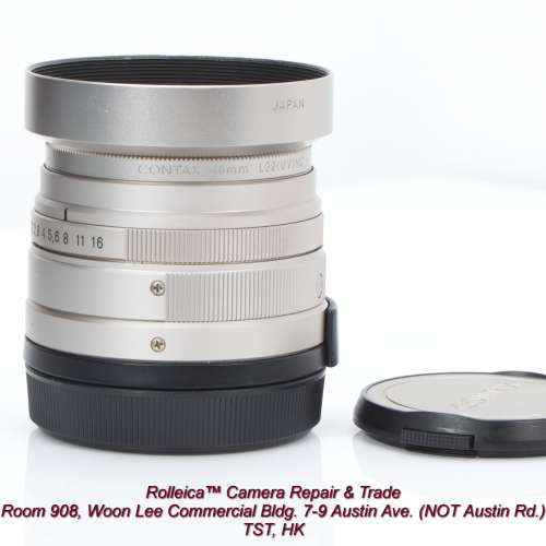 Contax G 45/2 Planar lens, seldom seen late batch. deep coating, minor use