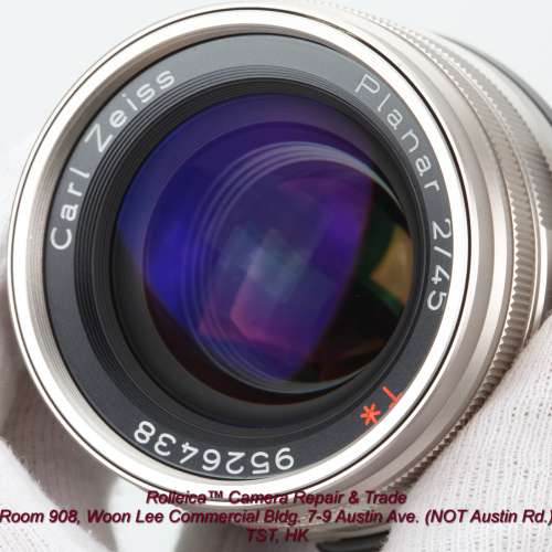 Contax G 45/2 Planar lens, seldom seen late batch. deep coating, minor use