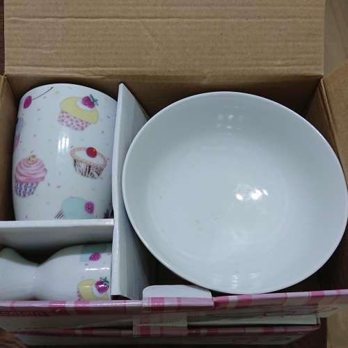 全新湯碗杯套裝