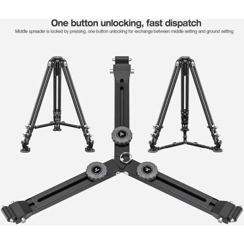 Leofoto LVC-193C Carbon Fiber Tripod with Leveling Base