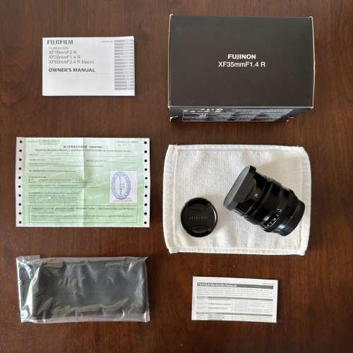 香港行貨 FULL SET MADE IN JAPAN 日本制 大光圈 FUJIFILM FUJINON XF 35mm F1.4 R...