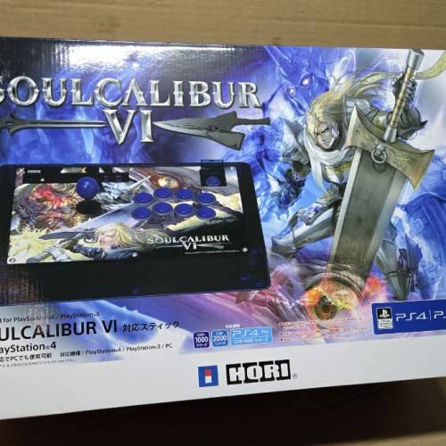 Hori SOULCALIBUR VI限量版街機搖桿，PS5/PS4/PS3/PC平台適用，原廠包裝盒、説明書...