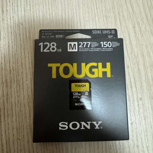 Sony TOUGH SDXC UHS-II V60 128GB記憶卡 , 全新港行