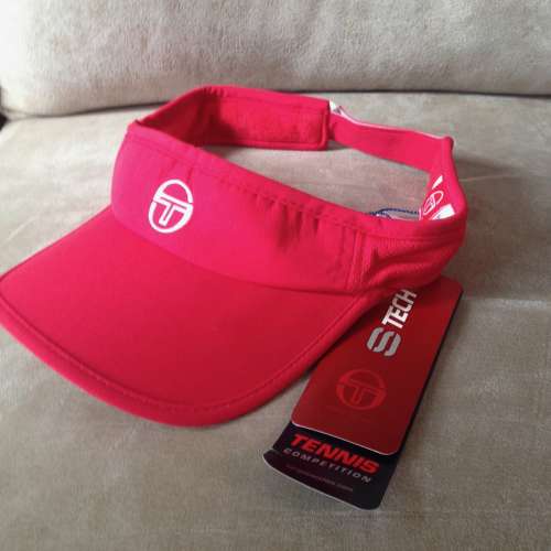 🎾 SERGIO TACCHINI Visor (Red) NEW 全新 太陽帽 🏸 ️