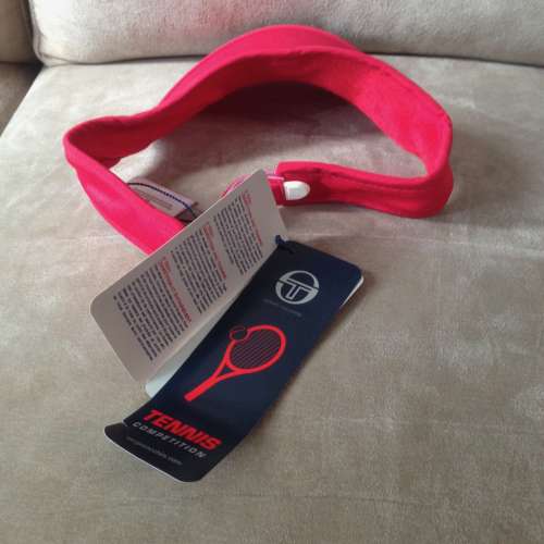 🎾 SERGIO TACCHINI Visor (Red) NEW 全新 太陽帽 🏸 ️