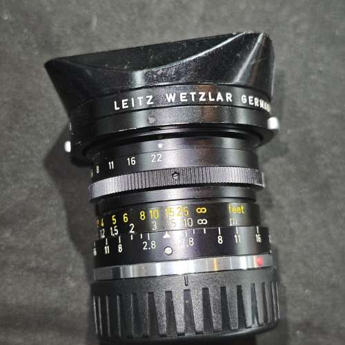 LEICA 徠卡 28 Leitz 28/2.8 28mm ELMARIT II M Year:1976 Canada 帶 12501 hood 8...