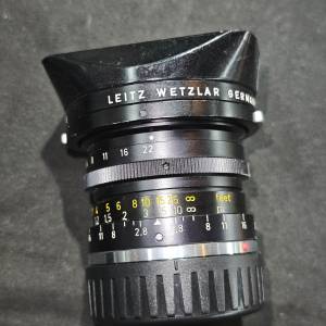 LEICA 徠卡 28 Leitz 28/2.8 28mm ELMARIT II M Year:1976 Canada 帶 12501 hood 8...