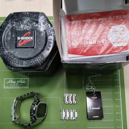 新淨行貨有保 日本製 G-Shock  GMW-B5000D-3 綠圈