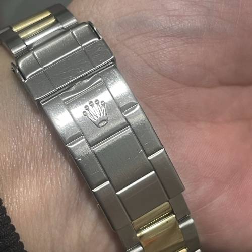 私人收藏 ROLEX 16613 金鋼 藍面 T25面 U頭 1998年瑞士出世紙 底紙未甩 11格帶 連原...