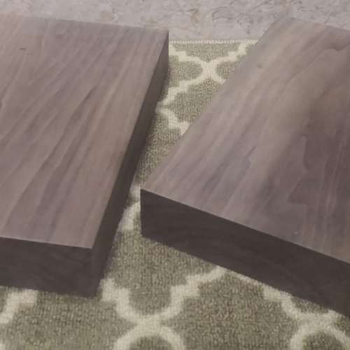 訂做北美黑胡桃原木特厚板喇叭避震底墊兩塊