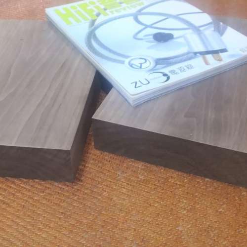 訂做北美黑胡桃原木特厚板喇叭避震底墊兩塊