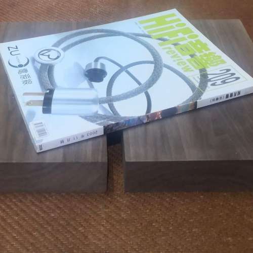 訂做北美黑胡桃原木特厚板喇叭避震底墊兩塊