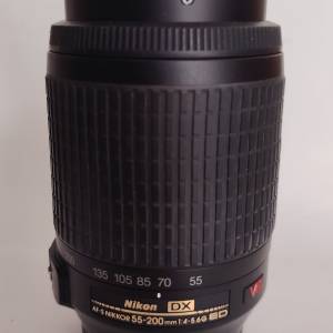Nikon DX AF-S Nikkor 55-200mm 1:4.5-5.6G ED Lens 98% New