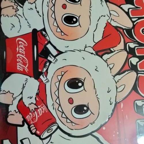 Labubu 公仔全新 可樂 大盒裝 店員 丸子 pop mart