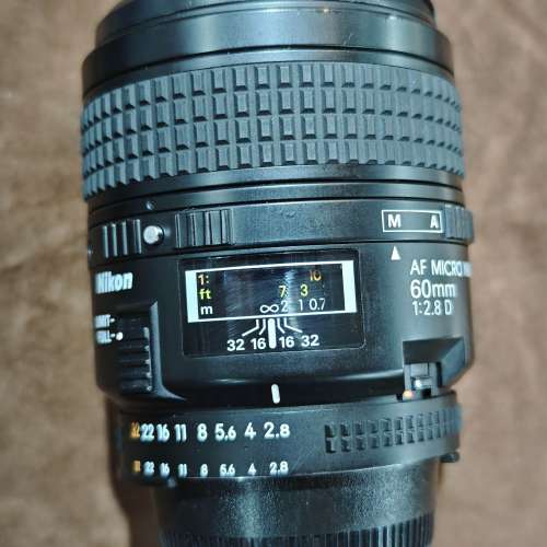 Nikon 60/2.8 micro AF D 微距 尼康 60mm 60 發霉鏡 自行處理 90%new 功能全正常 有...