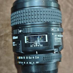Nikon 60/2.8 micro AF D 微距 尼康 60mm 60 發霉鏡 自行處理 90%new 功能全正常 有...
