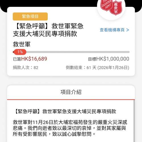 支援五級火大埔災民💪已捐出部份買賣收益去慈善機構