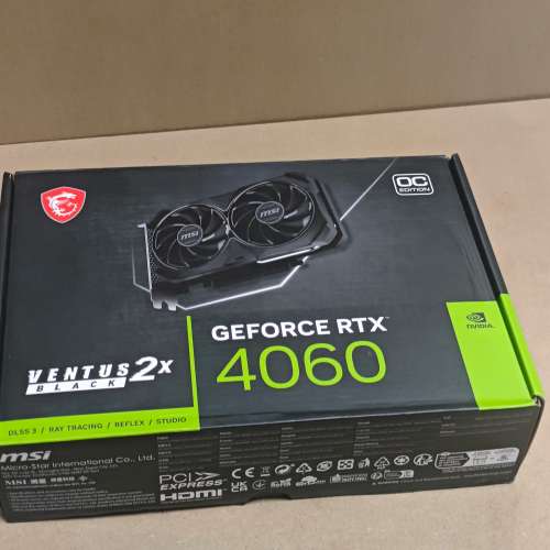 显卡：微星 RTX 4060 2X 8G OC (二手)