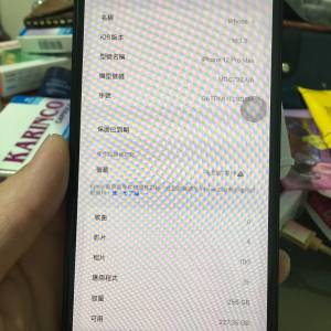 95%新I Phone 12 pro max 藍色iOS 16.1.2（256GB)