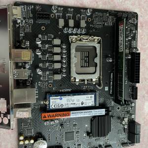 電腦底板：MSI微星 POR H610M-E主板硬碟1TB-m.2 內存16GB