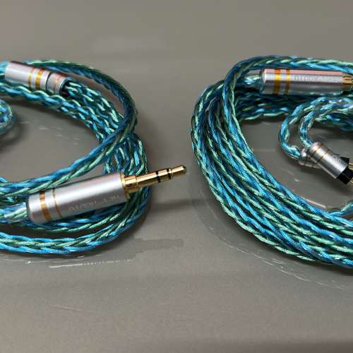 (藍龍王)人聲利器,極化調音,8絞1064芯AWG24單晶銅銀合金,LITZ技術加屏敞及鎳合金24A...