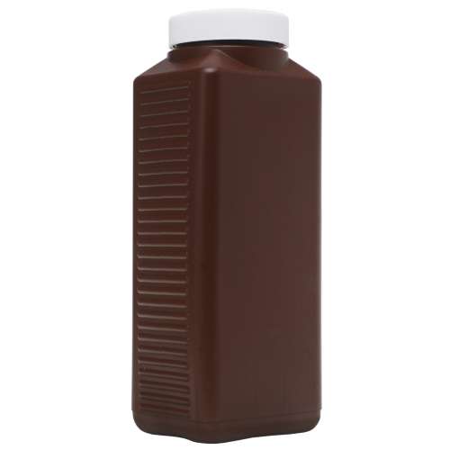 plastic bottle for chemicals, 1L, brown
