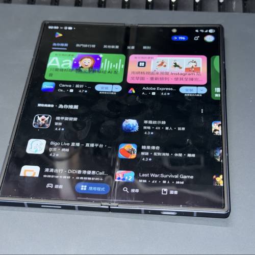 9成新 samsung z fold 6 12+256 藍色 行保 無花