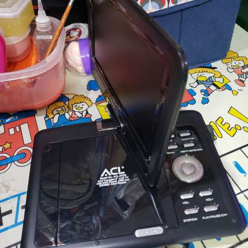ACL 9" Swivel Screen Portable DVD Player - with USB & SD Card Reader