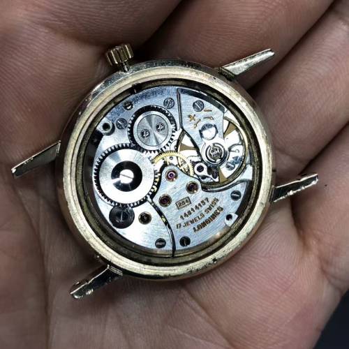 🌈🌈瑞士原裝浪琴(Longines)實金9K手上鏈機械表男表