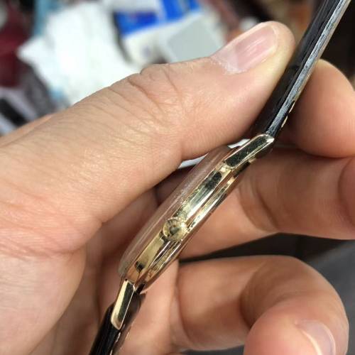 🌈🌈瑞士原裝浪琴(Longines)實金9K手上鏈機械表男表