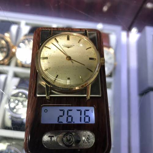 🌈🌈瑞士原裝浪琴(Longines)實金9K手上鏈機械表男表