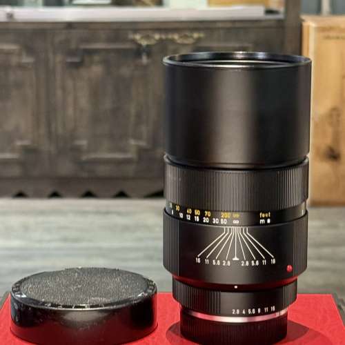 Leica Elmarit-R 180mm f2.8 model 1 3 cam lens 11919 with caps